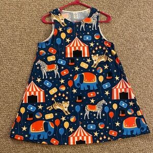 Colorful Circus-Themed Sleeveless Dress